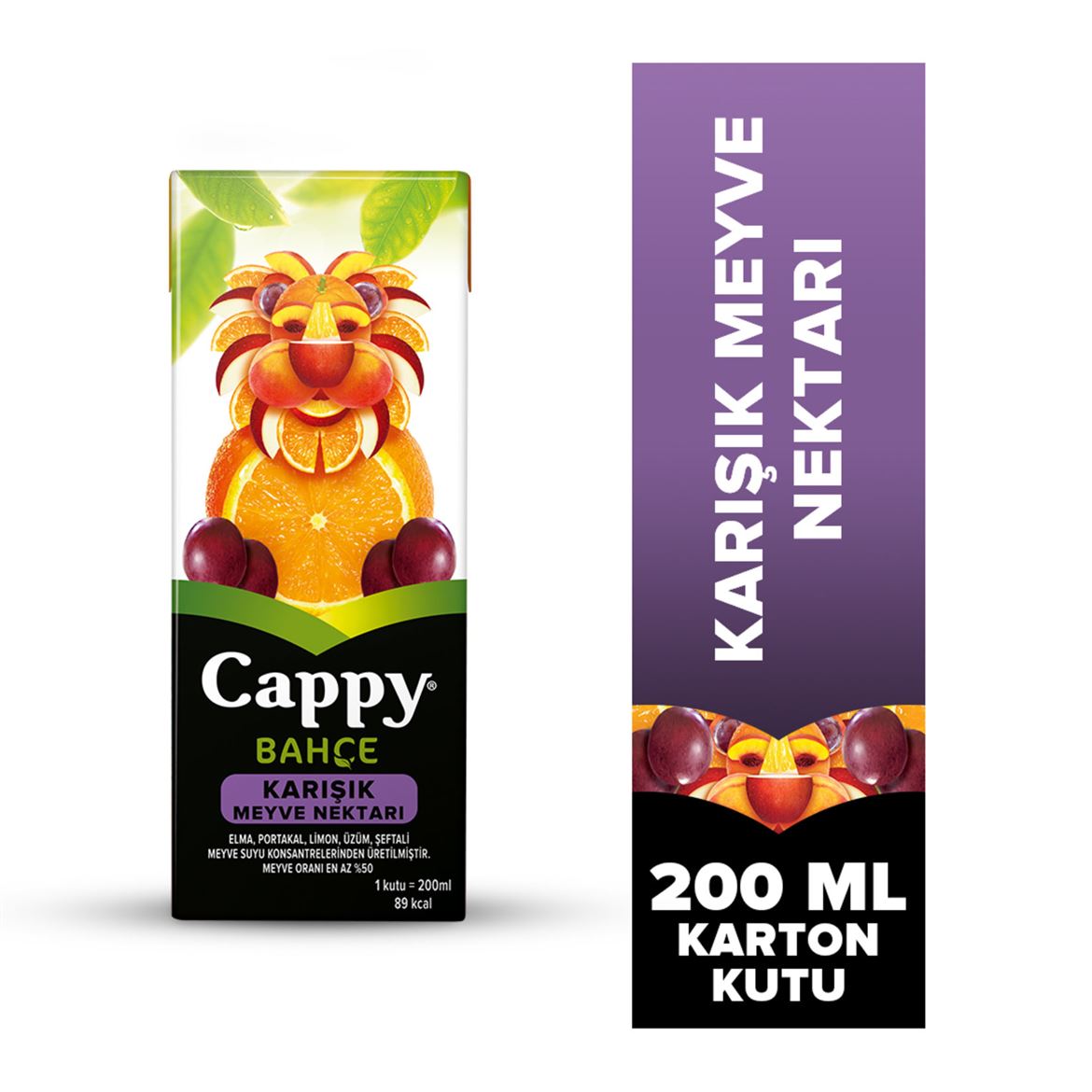 Cappy Bahçe Karışık Meyve Nektarı Karton Kutu 200 ML